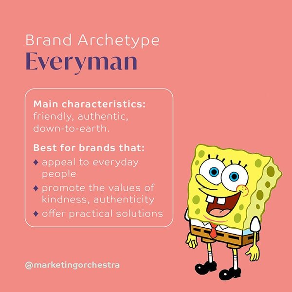 Marketing Orchestra 12 brand archetypes Everyman