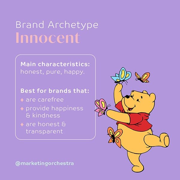 Marketing Orchestra 12 brand archetypes Innocent